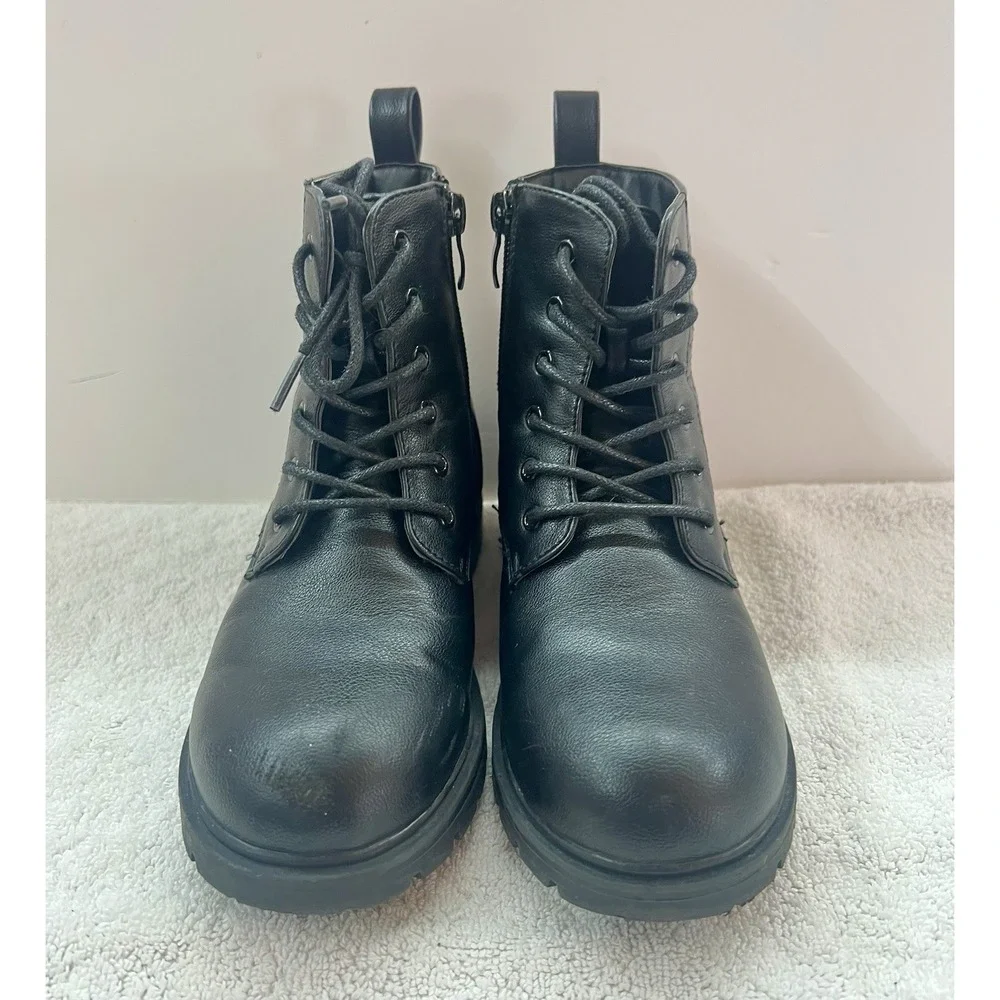 Dream‎ Pairs Kids Black Zip Up/Laced Boots Size 13
